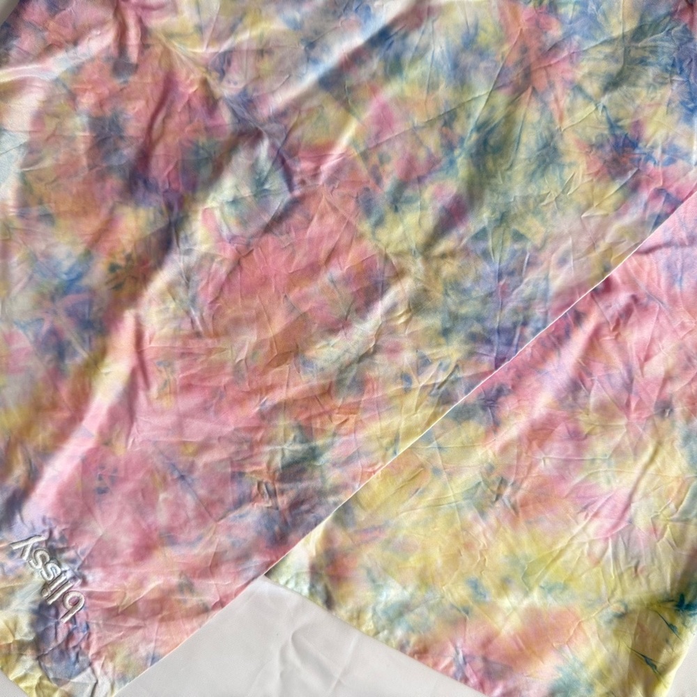 Blissy tie-die Pastel pillow case